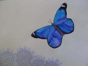 Karolína Kaasová - Motýl nad květinou