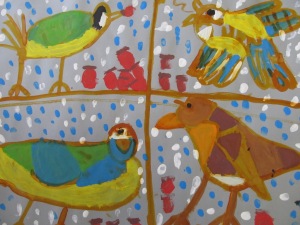 Kateřina Burdová - Ptáčci v zimě